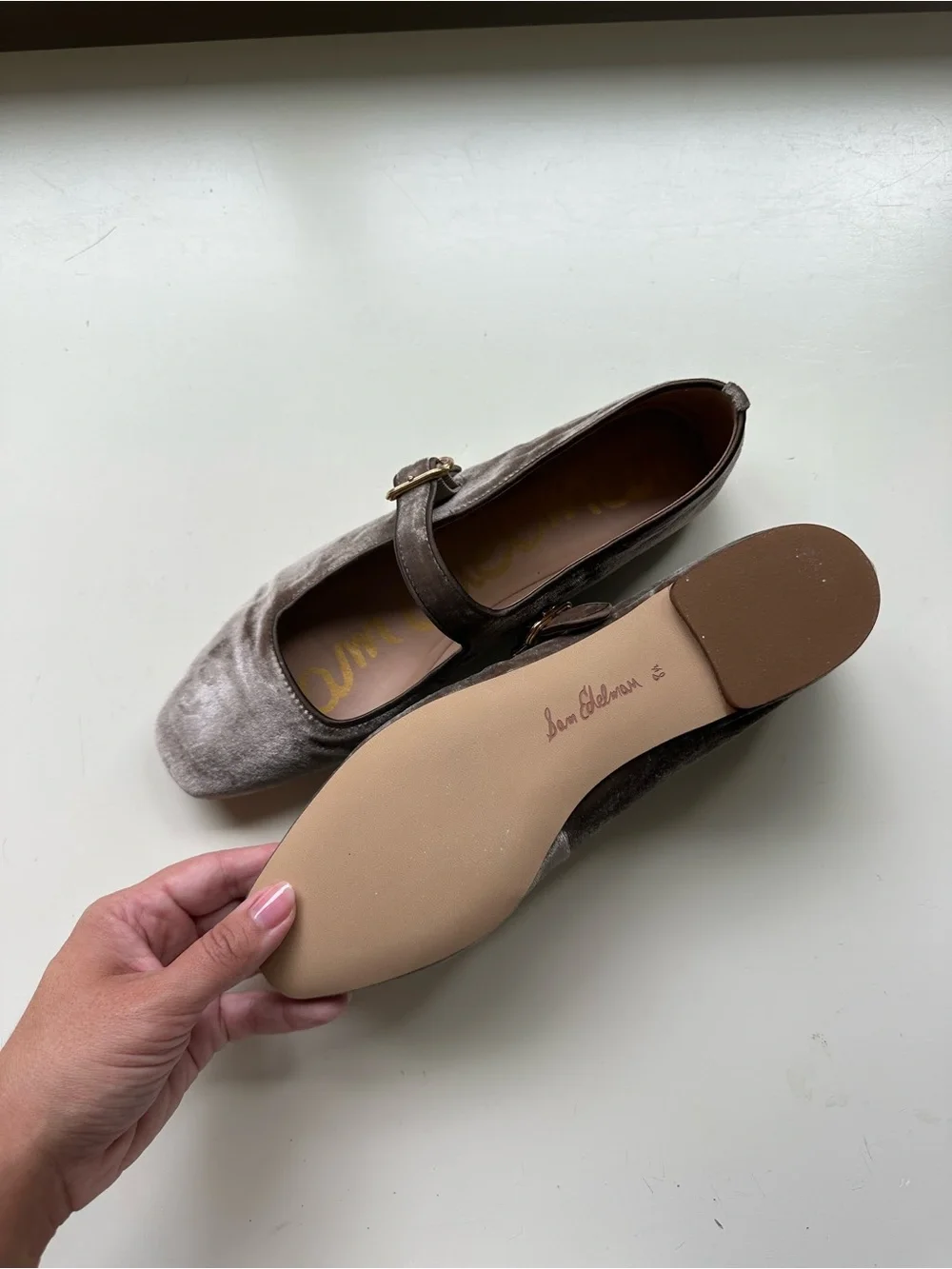 Sam Edelman Velvet Mary Jane Flats